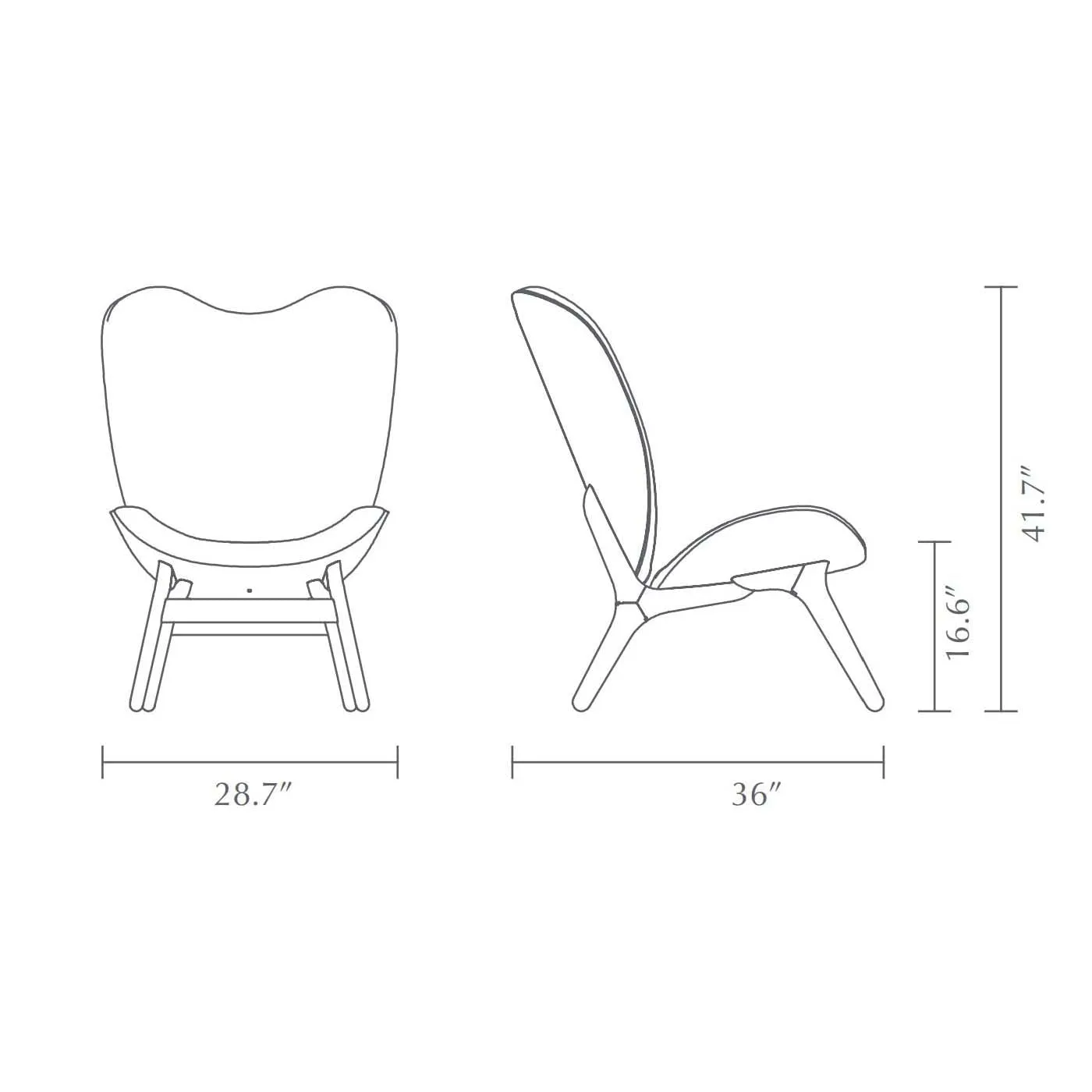 A Conversation Piece Tall Lounge Chair