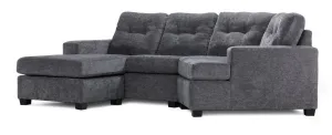 Abhi 3-Piece Sectional with Left-Facing Chaise - Grey