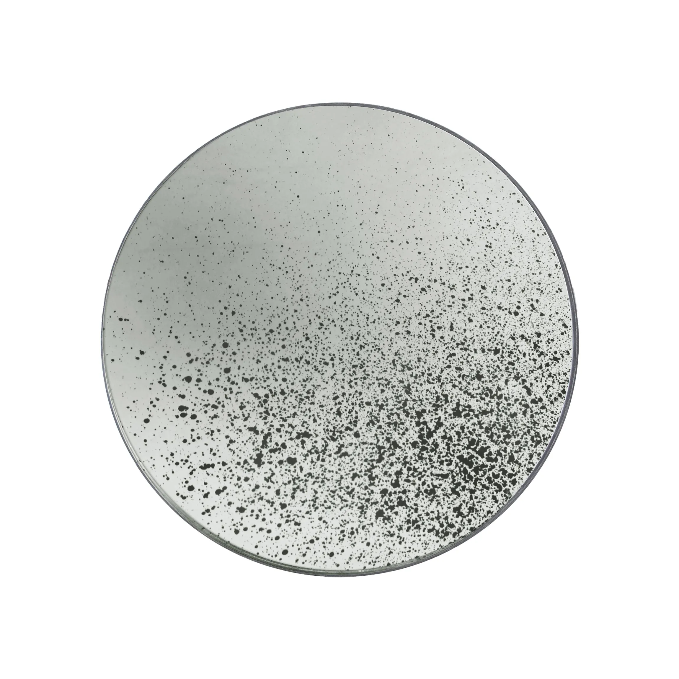Aged Round Wall Mirror