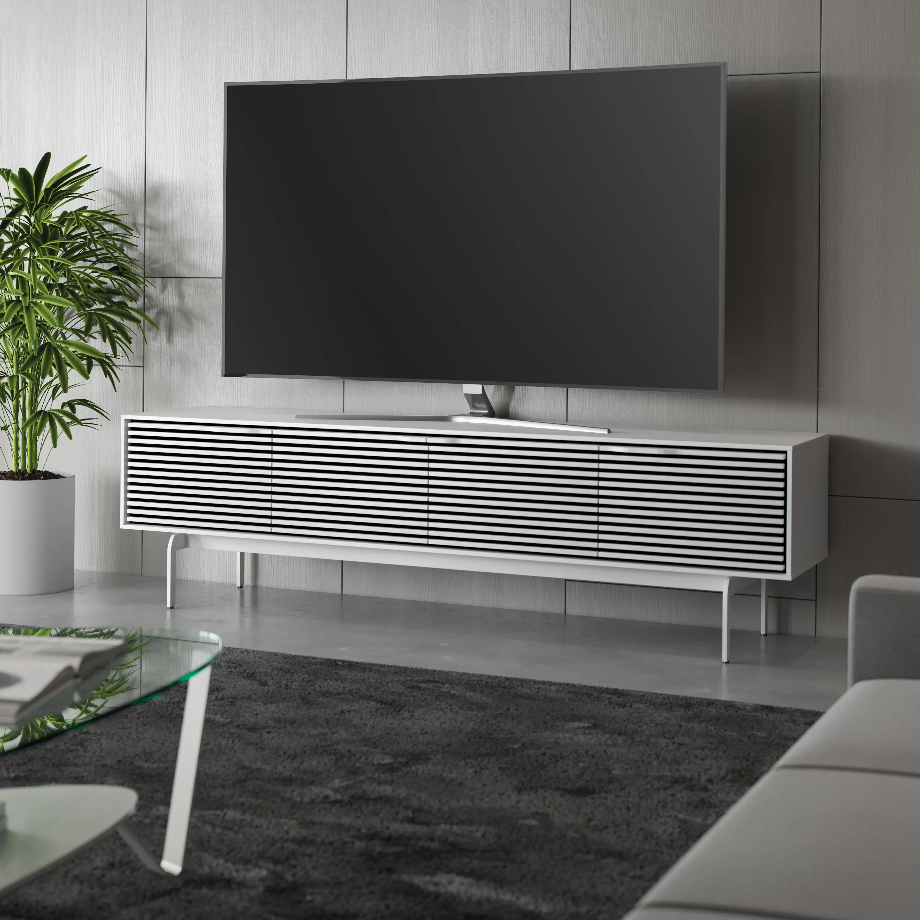 Align Low 4-Door Cabinet