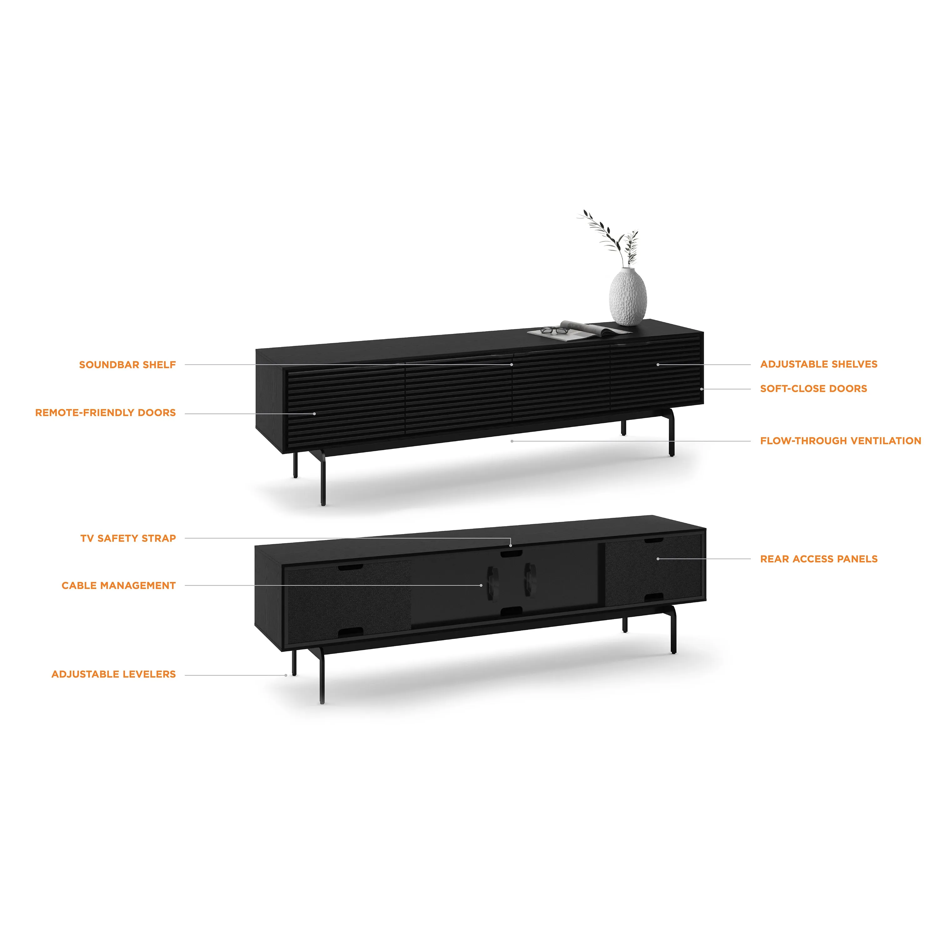 Align Low 4-Door Cabinet
