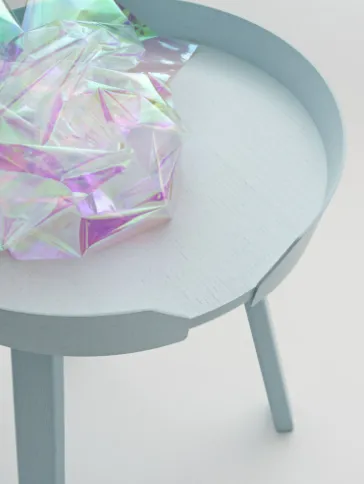 Around Coffee Table, Small, Light Blue