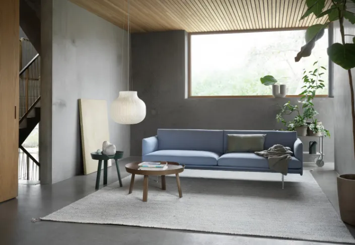 Around Coffee Table, Small, Light Blue