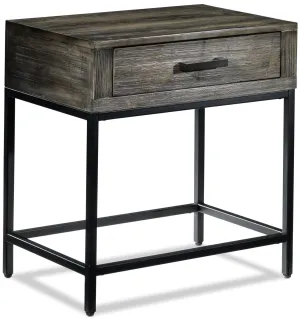 Asher 23" Chairside Table - Grey