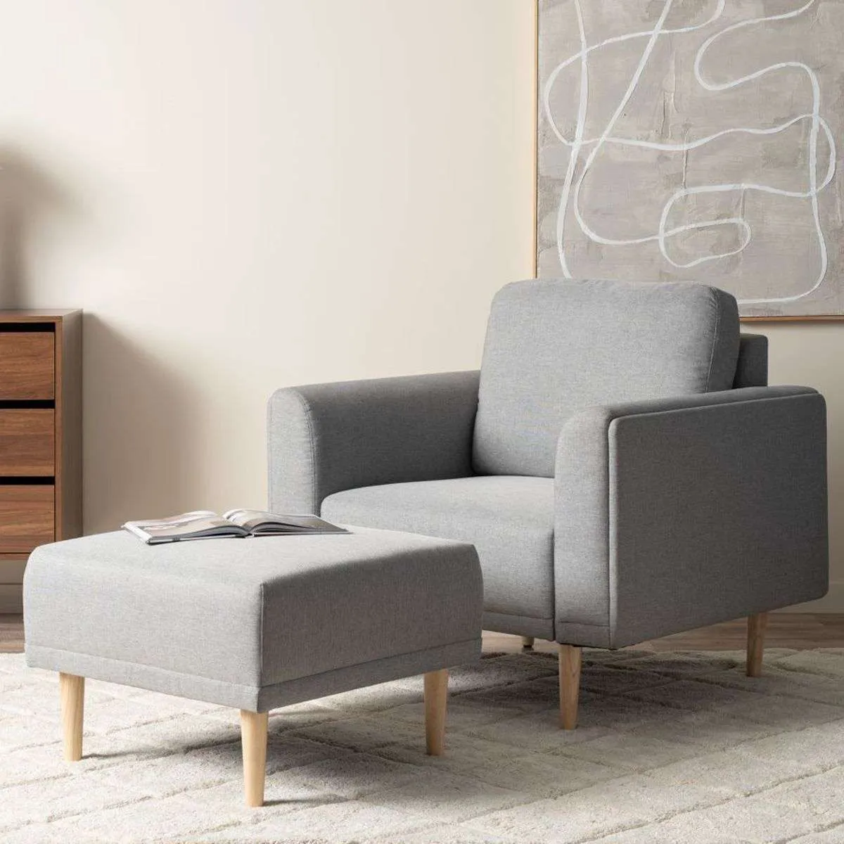 Ashford Armchair - Grey Mocka