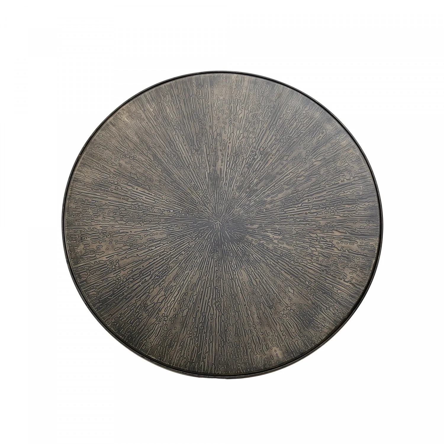 Auren Round Side Table - Bronze