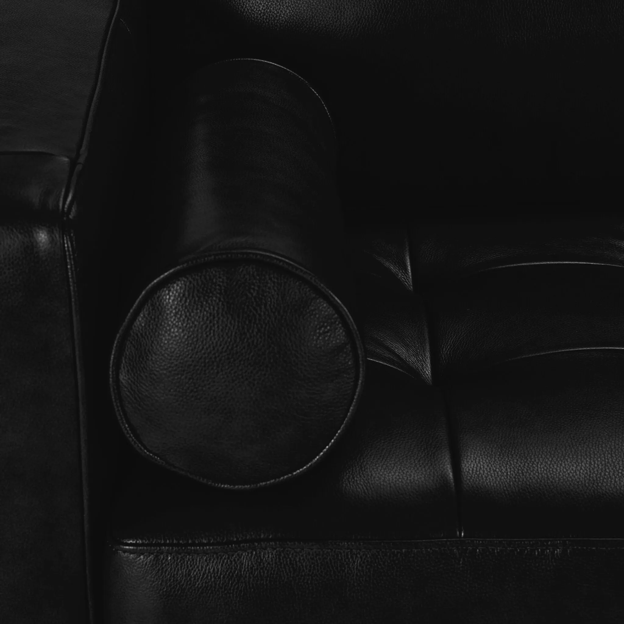 Bari Leather Sofa, Loveseat and Chair Set - Black