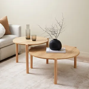 Blair Round Nesting Coffee Tables Mocka