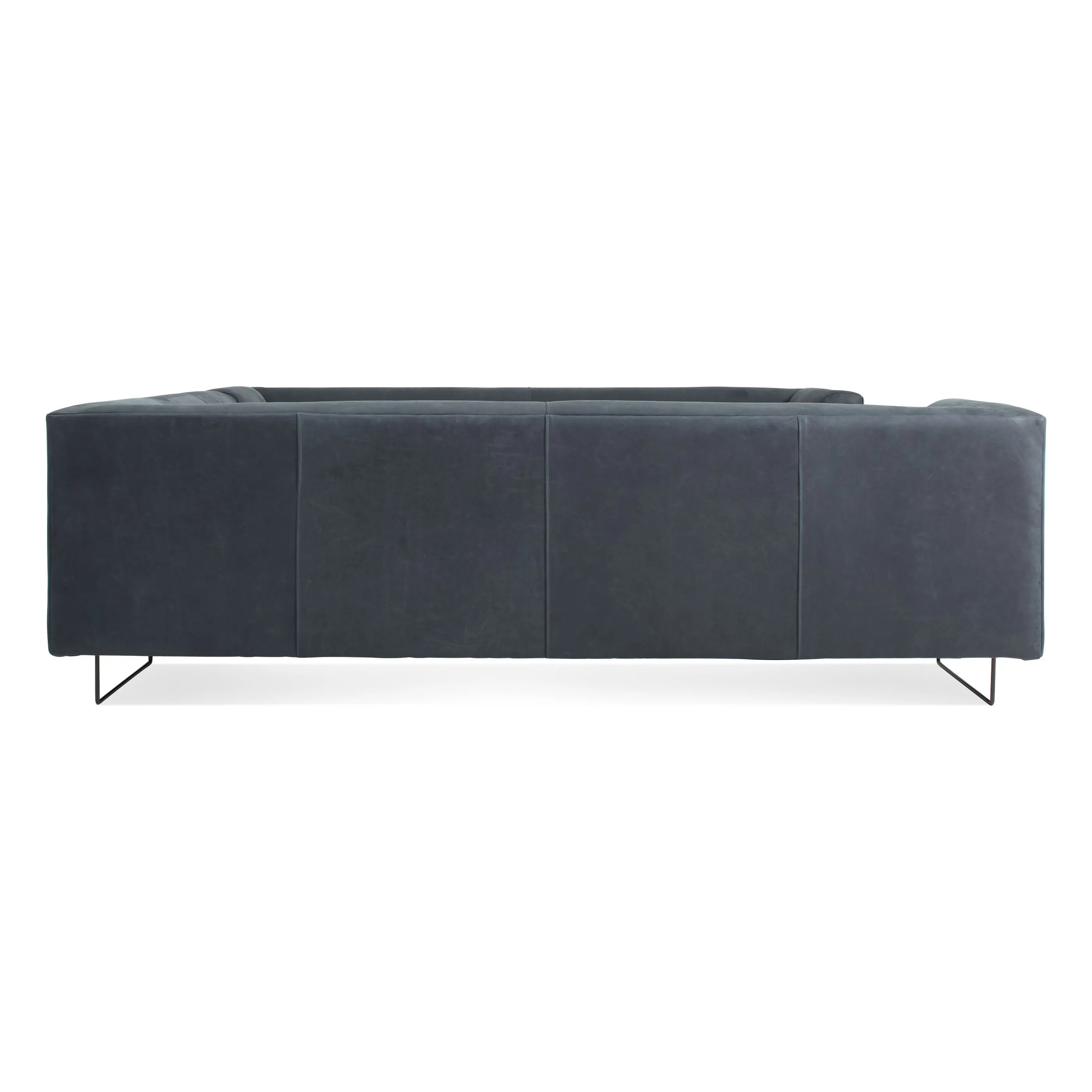 Bonnie and Clyde U-Shaped Leather Sectional Sofa