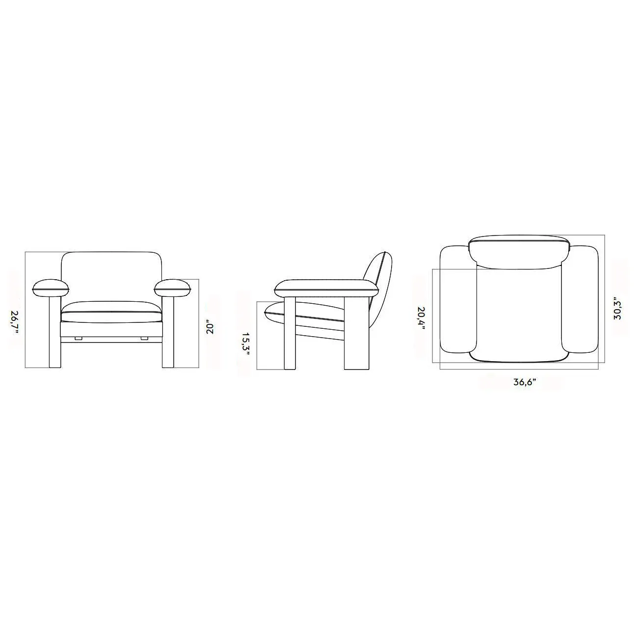 Brasilia Sheepskin Lounge Chair
