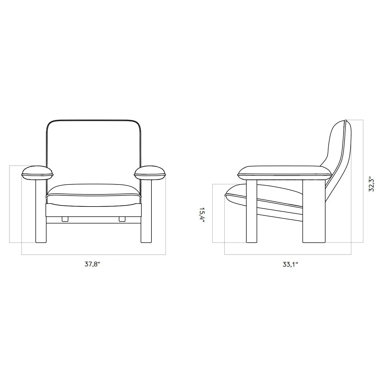Brasilia Sheepskin Lounge Chair
