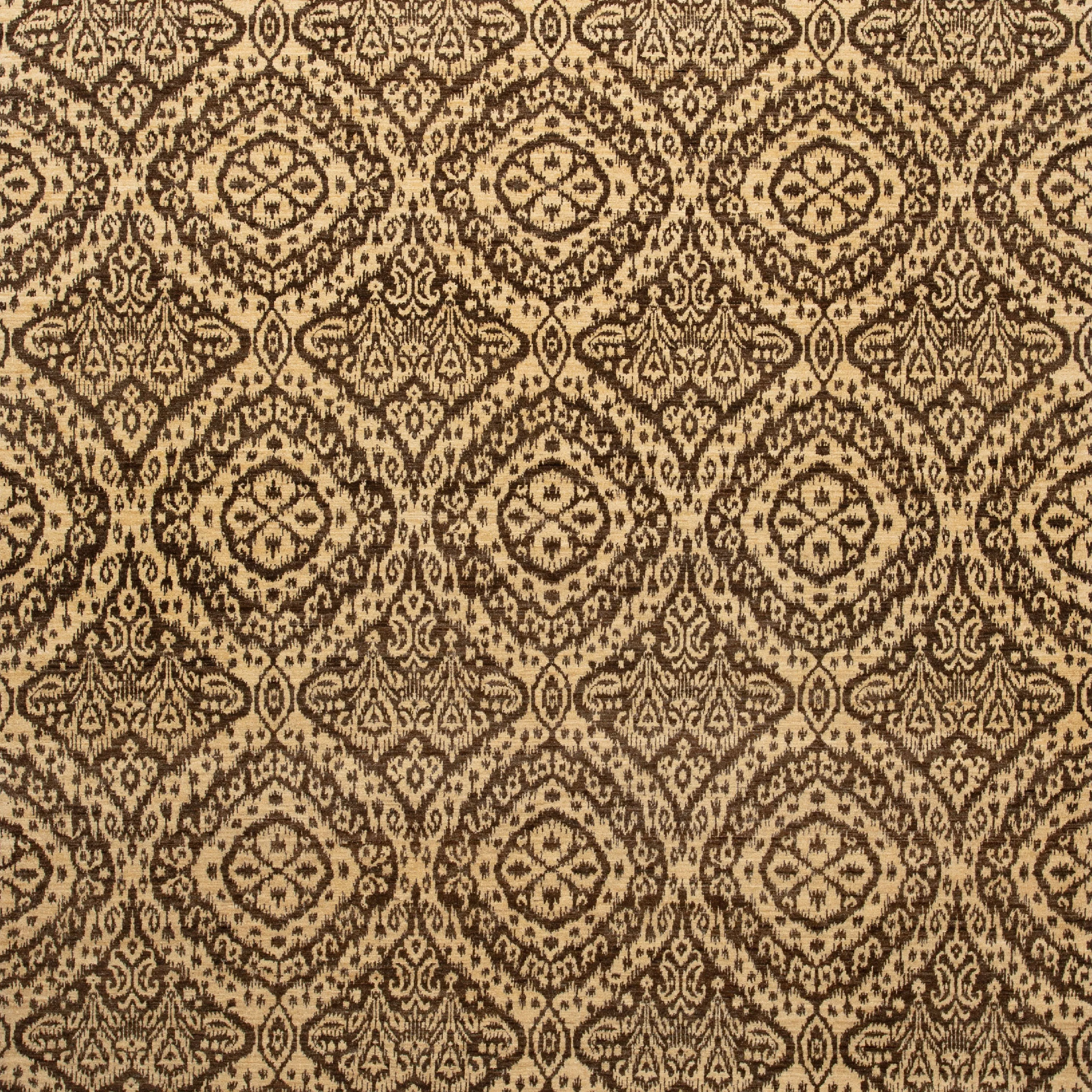 Brown Transitional Wool Rug - 8' x 9'5"