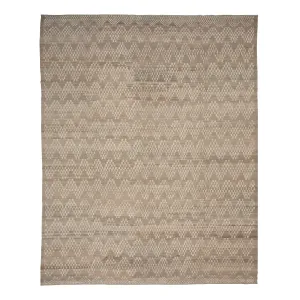 Brown Zameen Transitional Wool Rug - 13'8" x 16'6"
