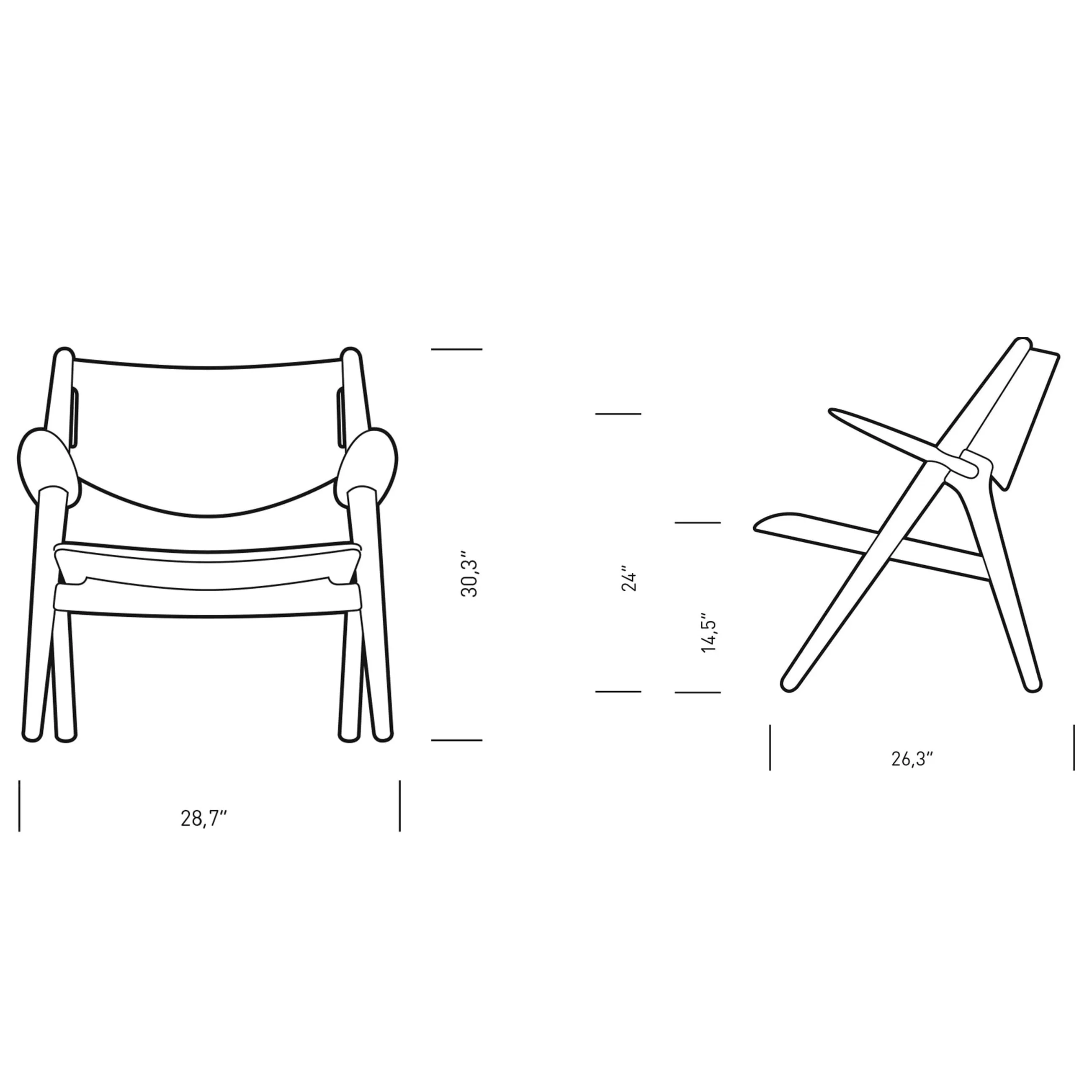 CH28P Lounge Chair