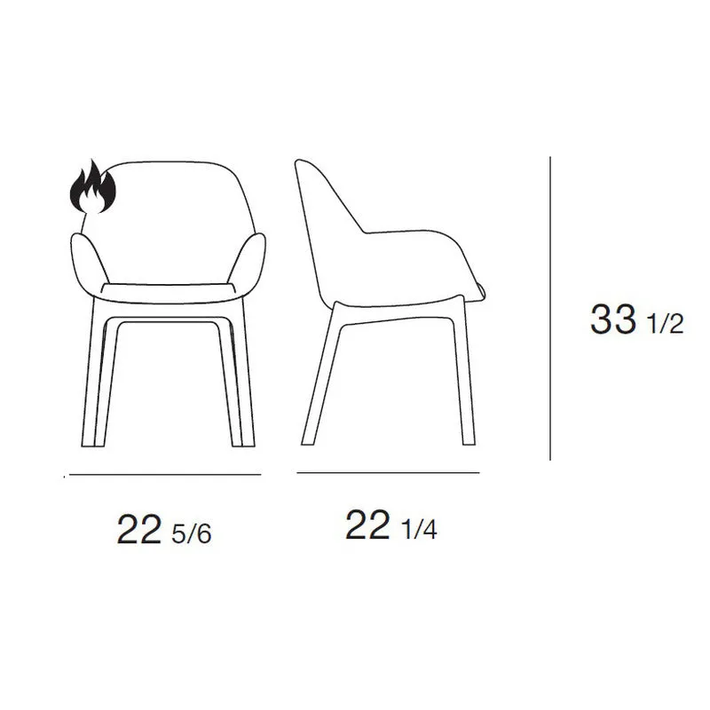 Clap Embossed Armchair