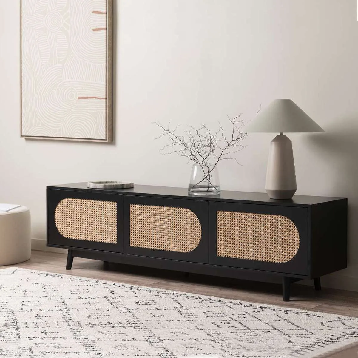 Claremont Entertainment Unit - Black Mocka