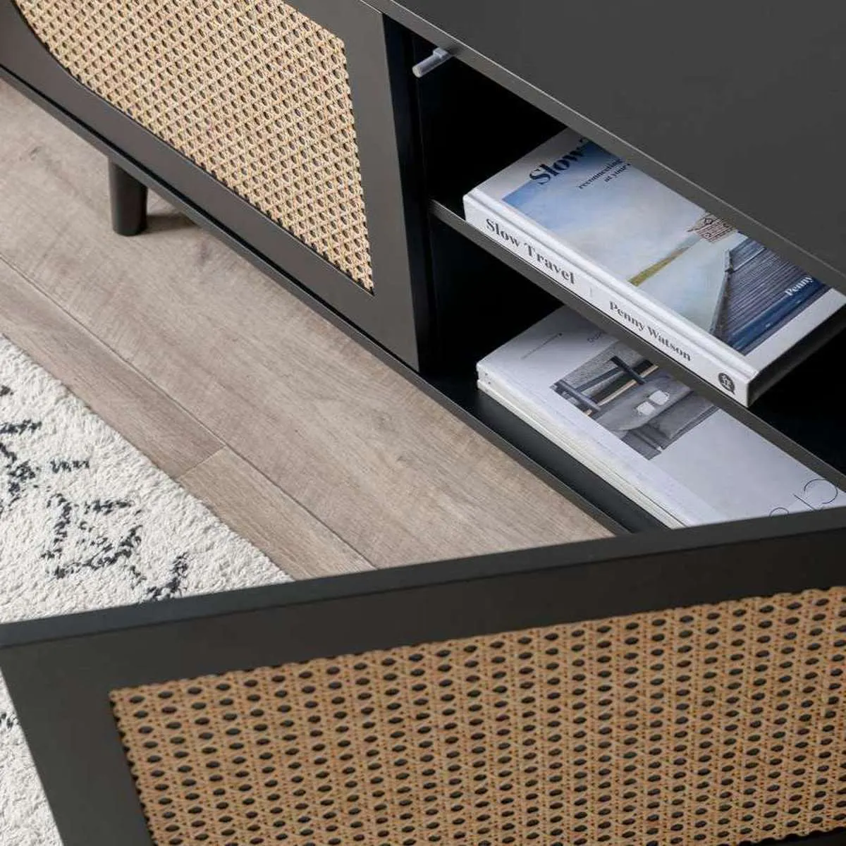 Claremont Entertainment Unit - Black Mocka