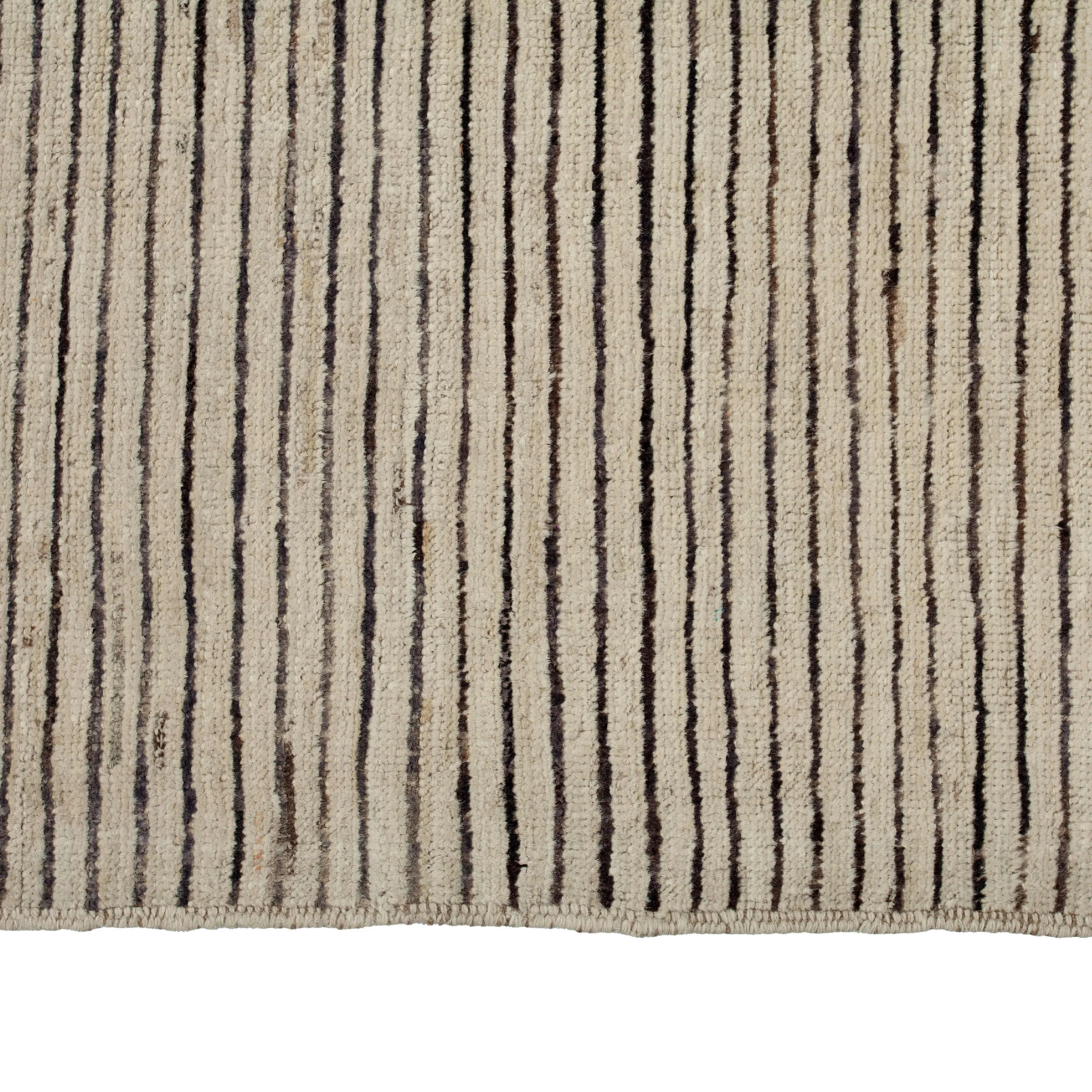 Cream Zameen Transitional Wool Rug - 7'8" x 10'