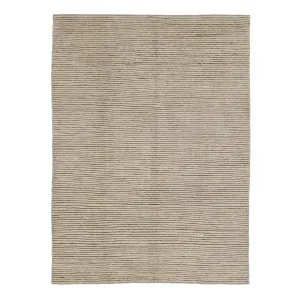 Cream Zameen Transitional Wool Rug - 7'8" x 10'