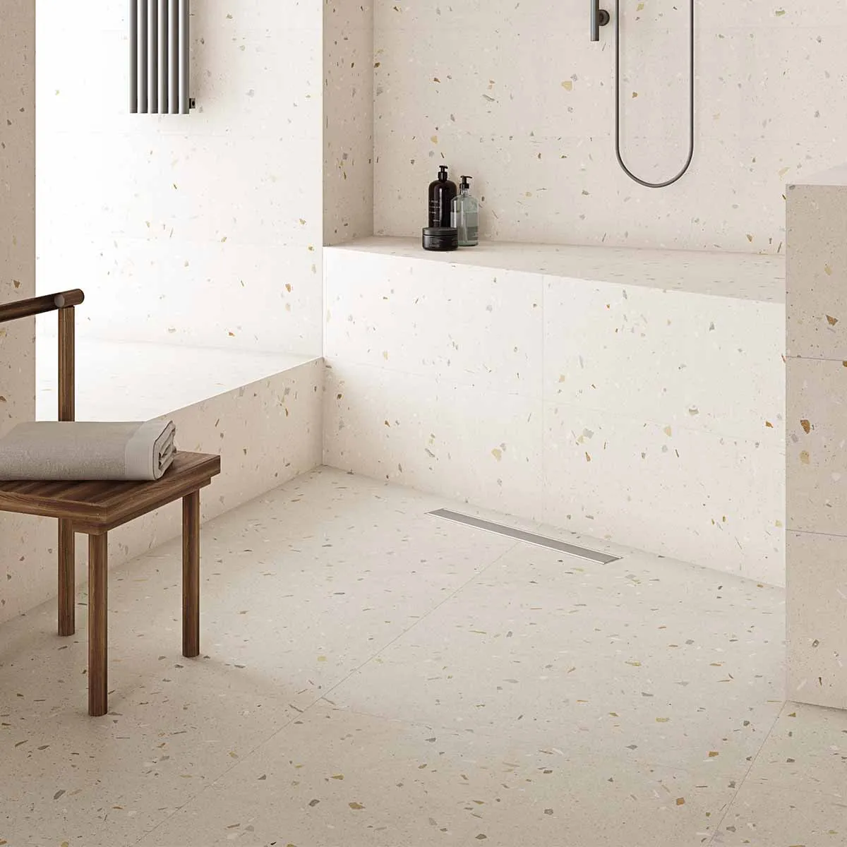 Croccante-R Tutti Frutti Terrazzo Effect Porcelain Tile 80x80cm Matt