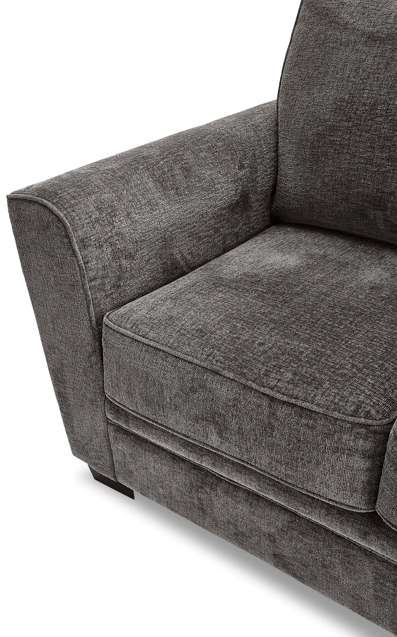 Daisy Sofa and Loveseat Set - Charcoal