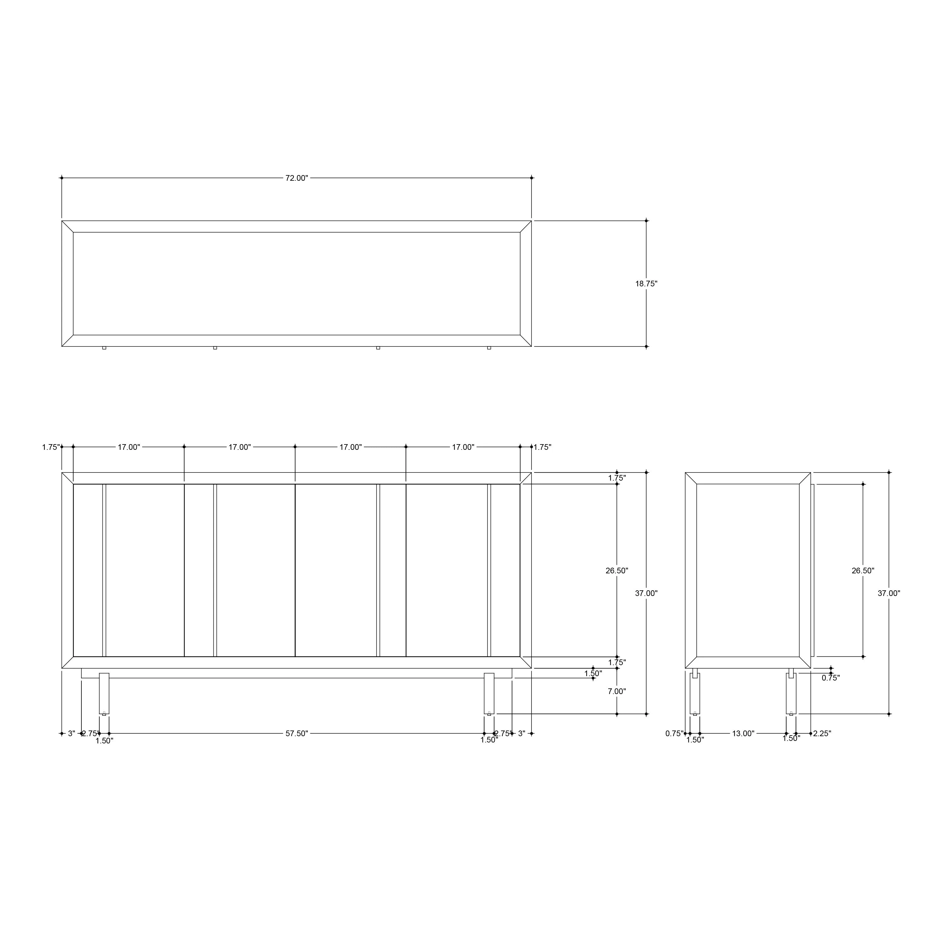 Deanna Raffia Credenza