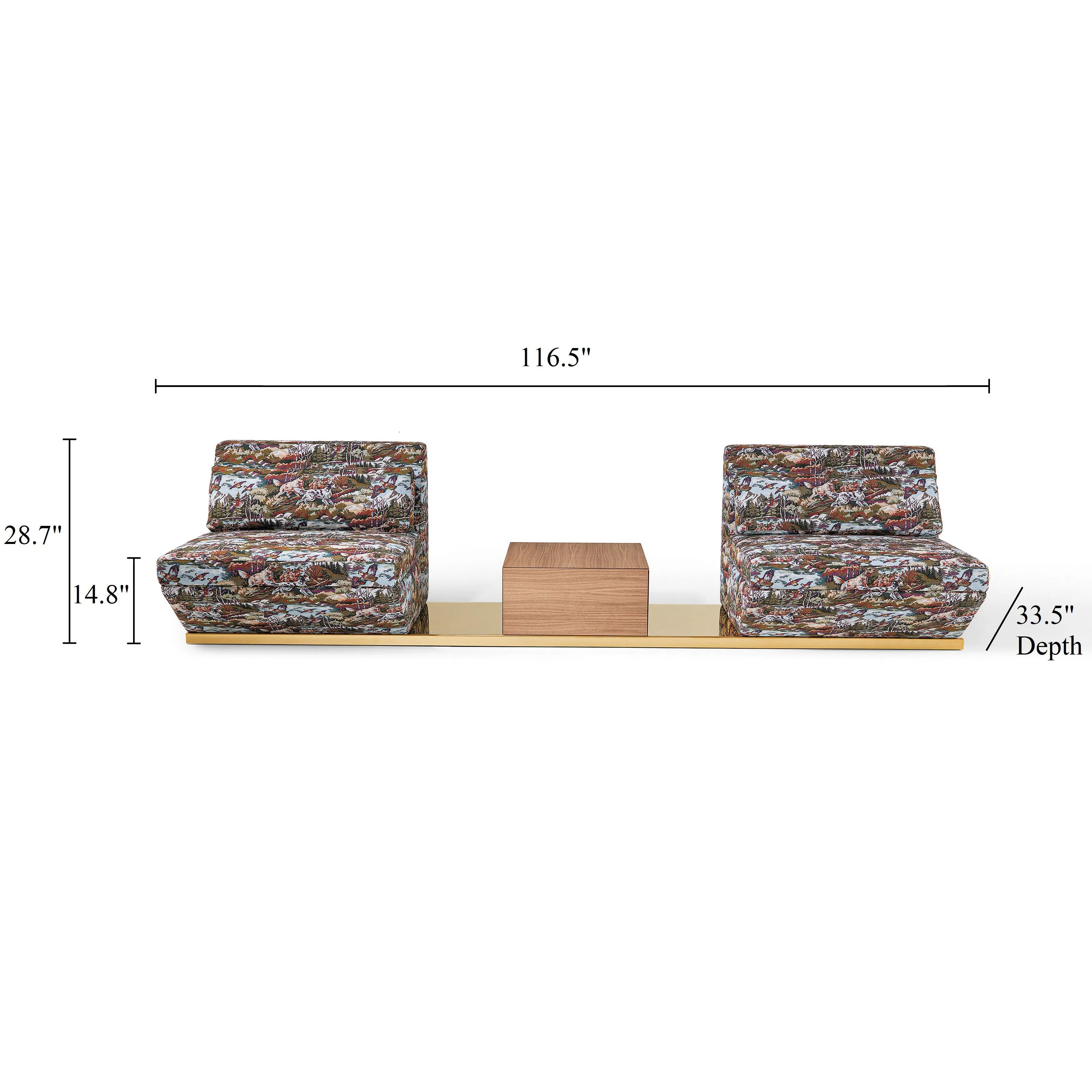 Dialogo Modular Sofa with Small Table