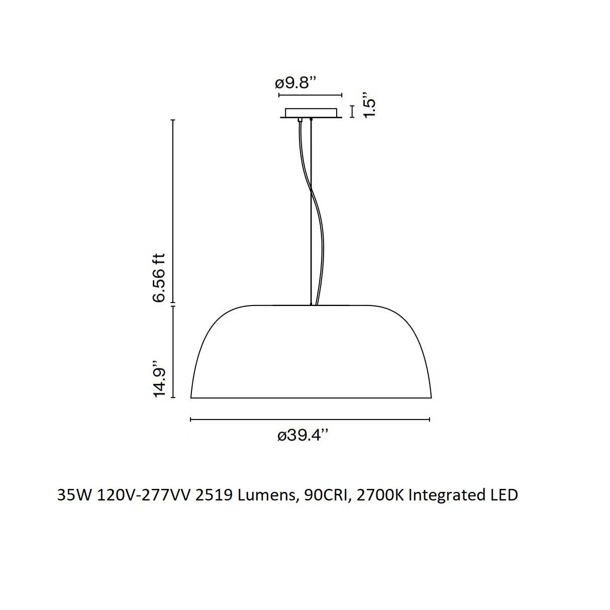 Djembe LED Pendant Light