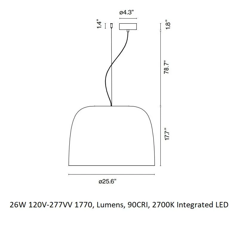Djembe LED Pendant Light