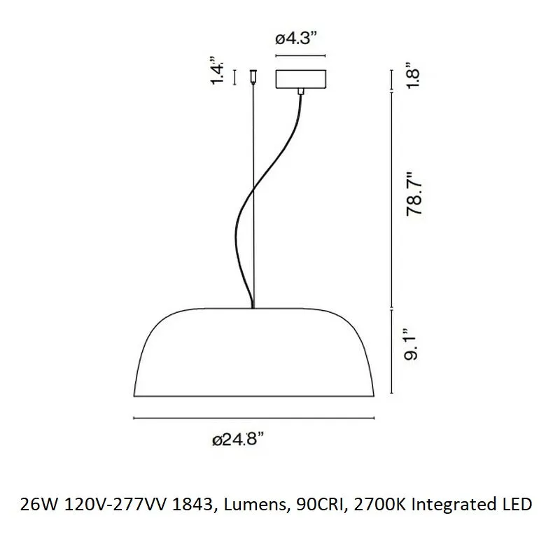 Djembe LED Pendant Light