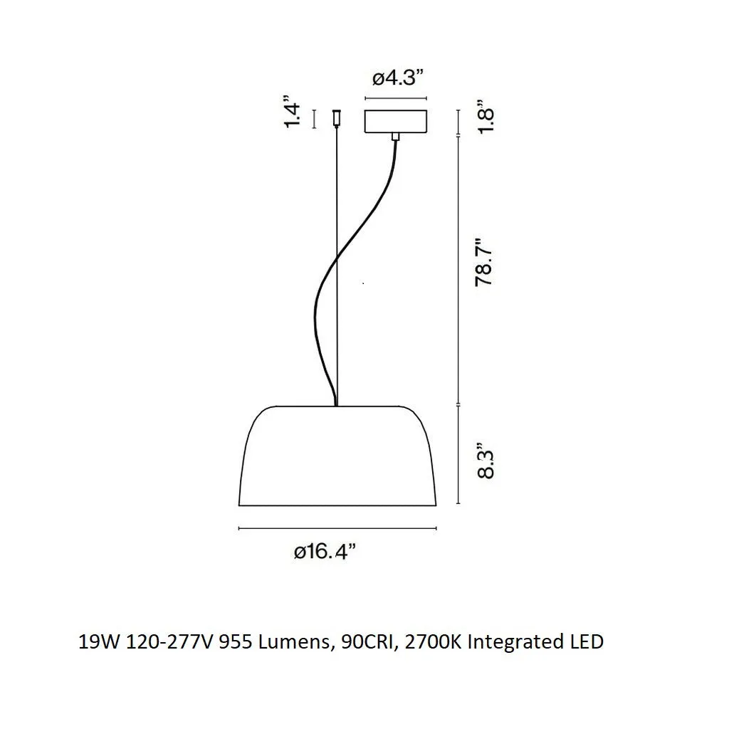 Djembe LED Pendant Light