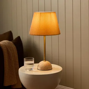 Elin Travertine Base Table Lamp Mocka