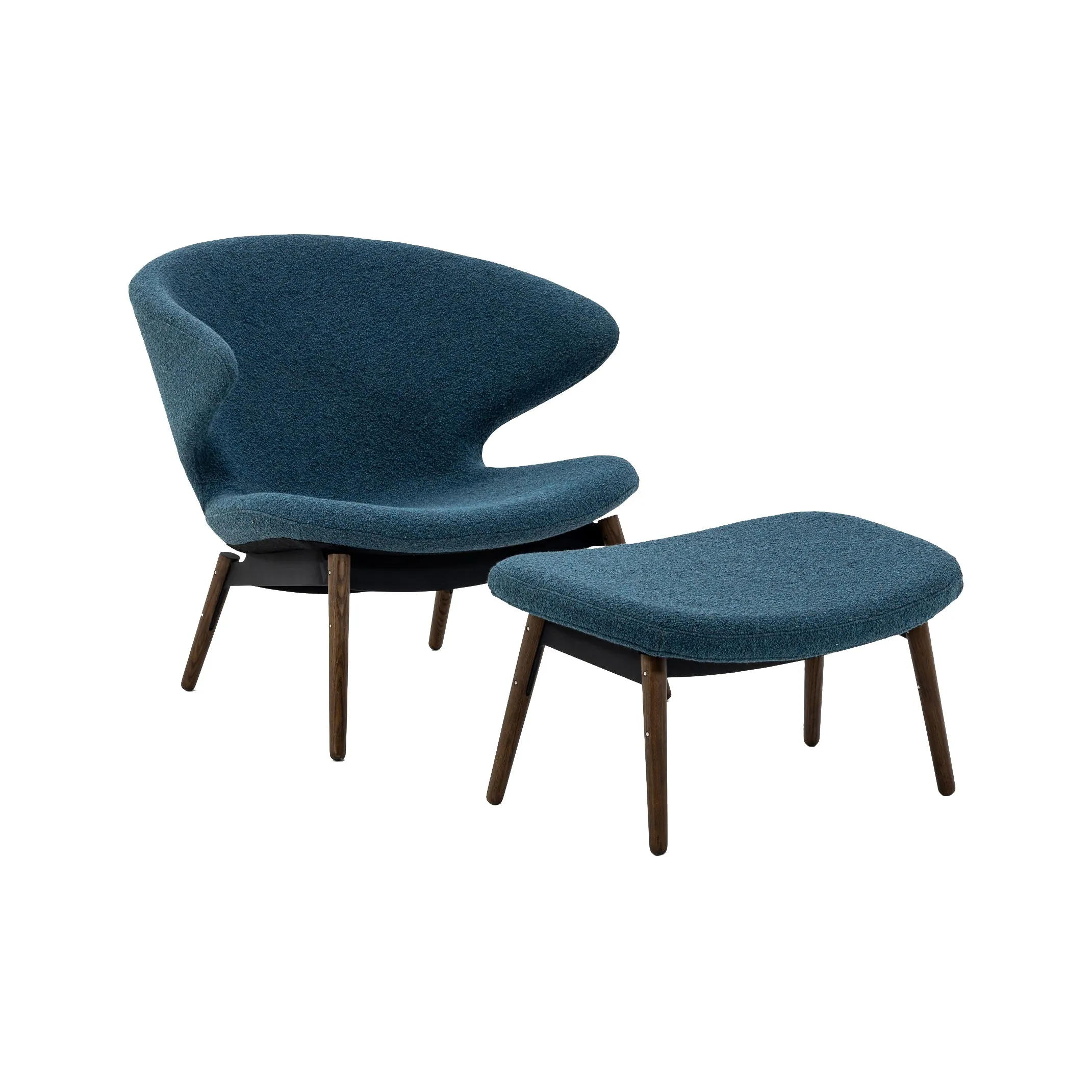 Ella Lounge Chair with Wood Legs