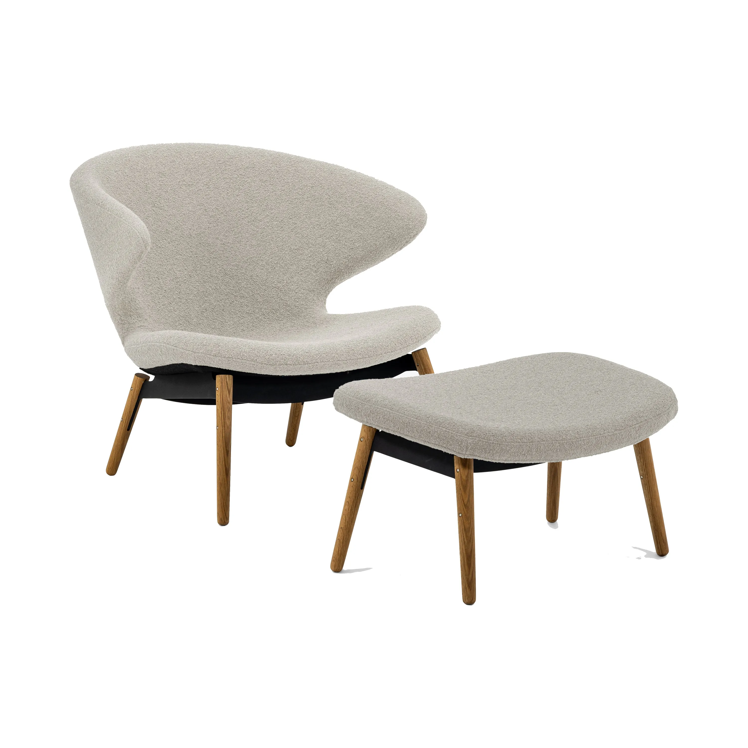 Ella Lounge Chair with Wood Legs