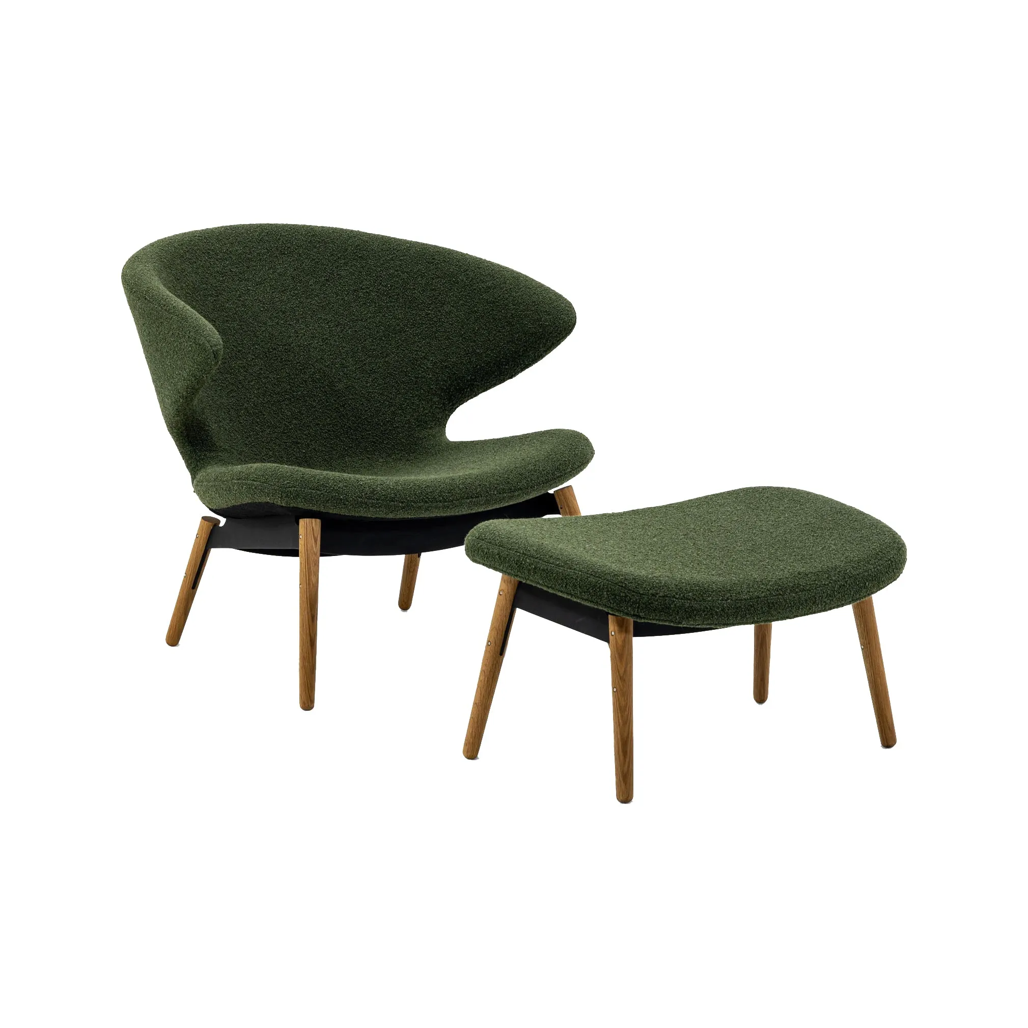 Ella Lounge Chair with Wood Legs