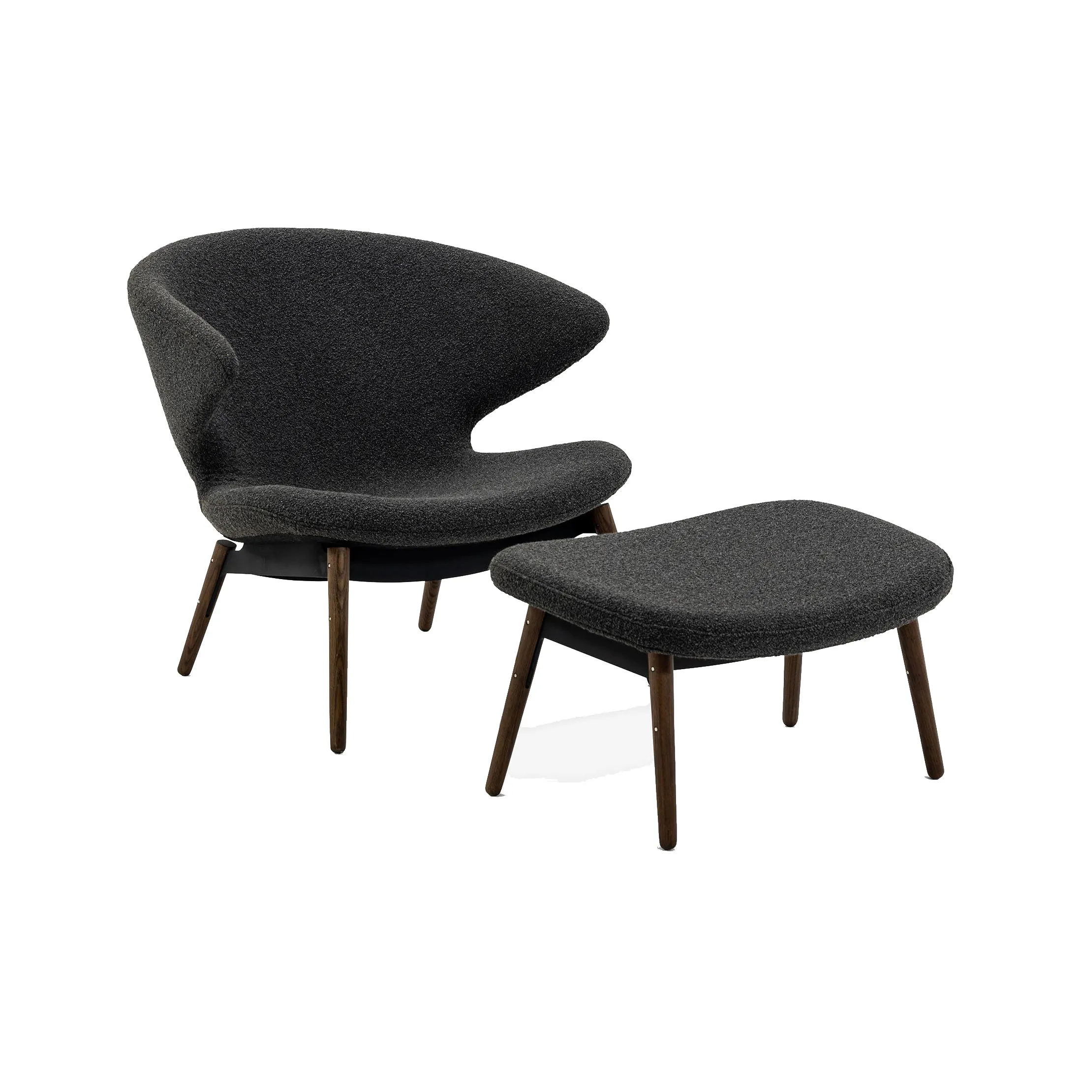 Ella Lounge Chair with Wood Legs