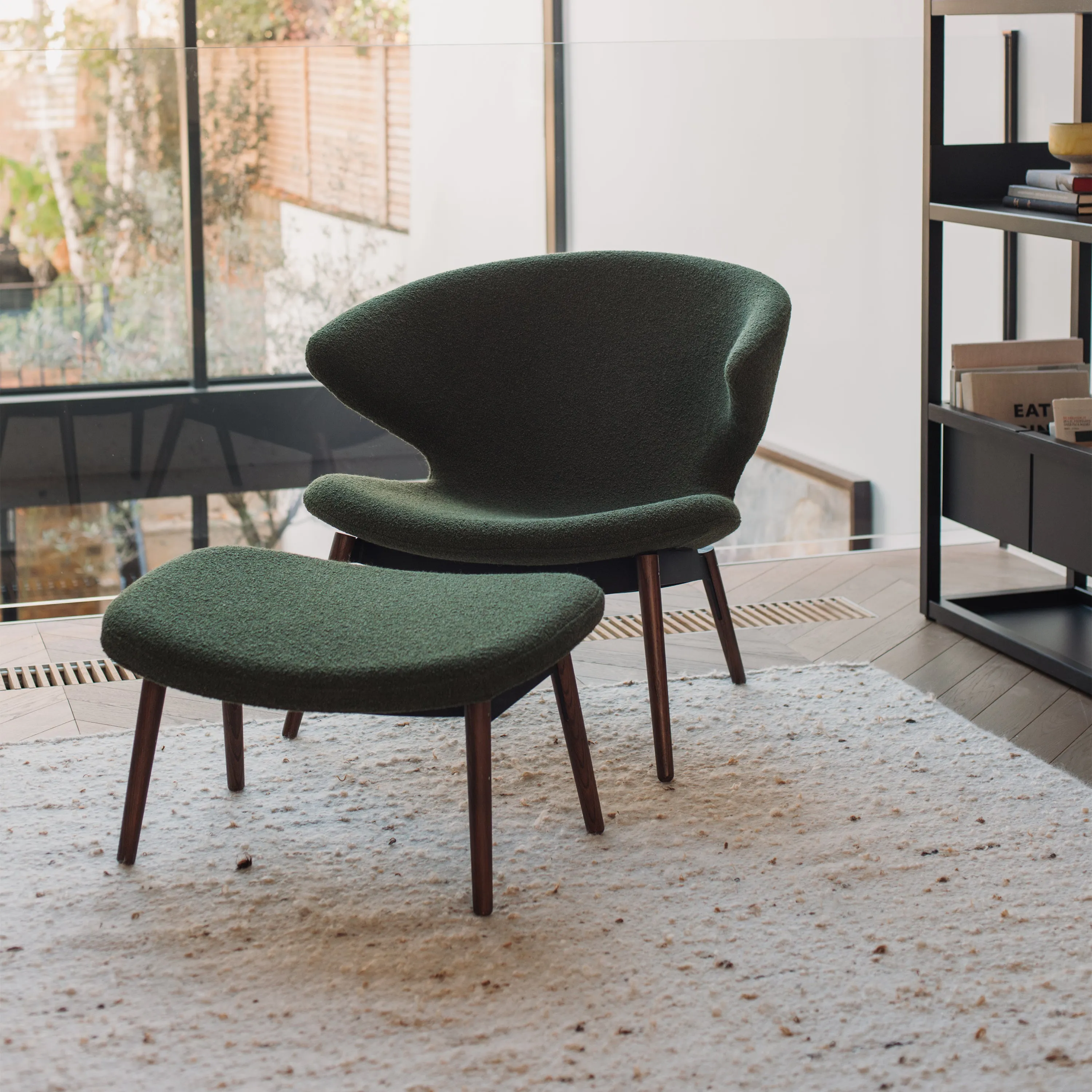 Ella Lounge Chair with Wood Legs