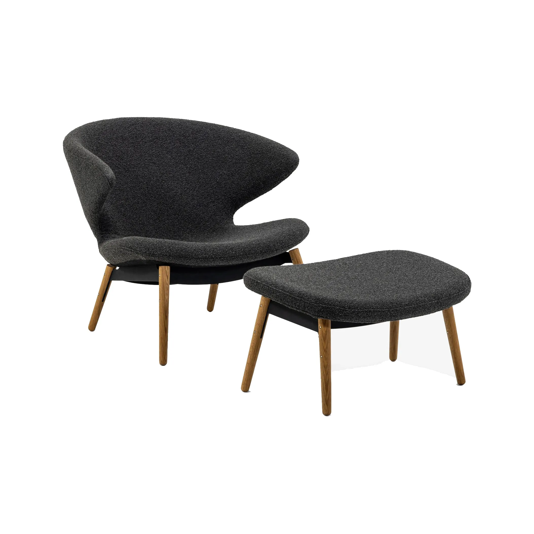 Ella Lounge Chair with Wood Legs