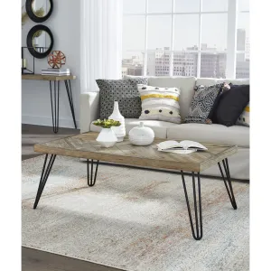 Everson Solid Fir Coffee Table in Sand Dollar Modus