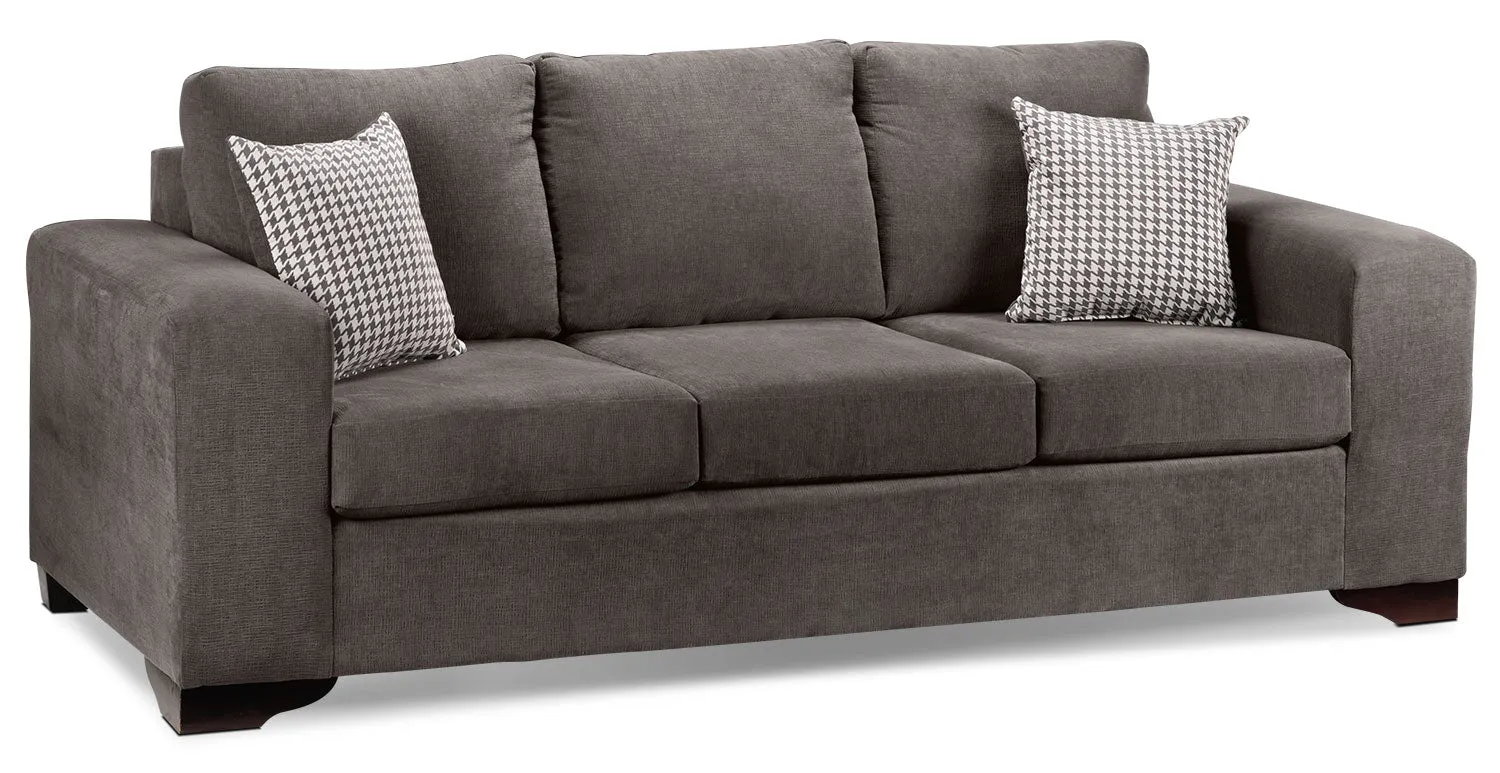 Fava Sofa and Chair Set - Grey
