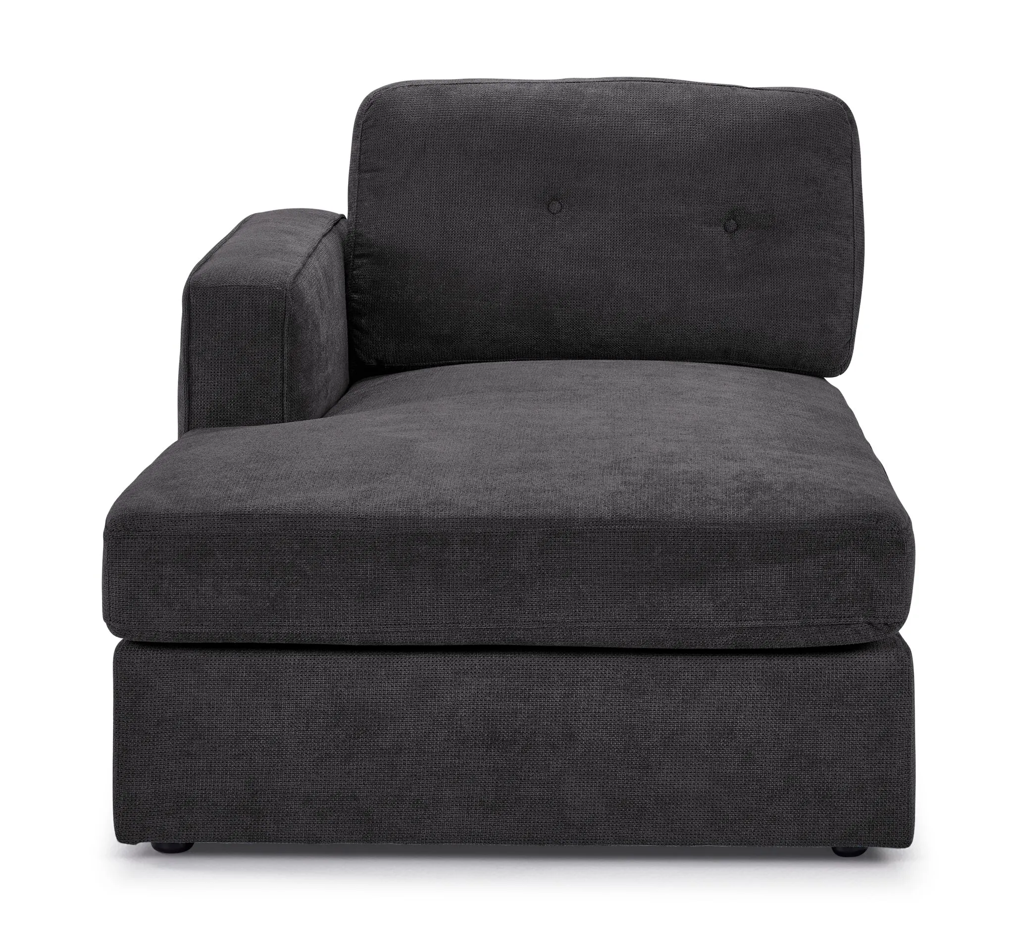 Feeling Connected - Connex 5-Piece Modular Sectional with Consoles - Dark Grey