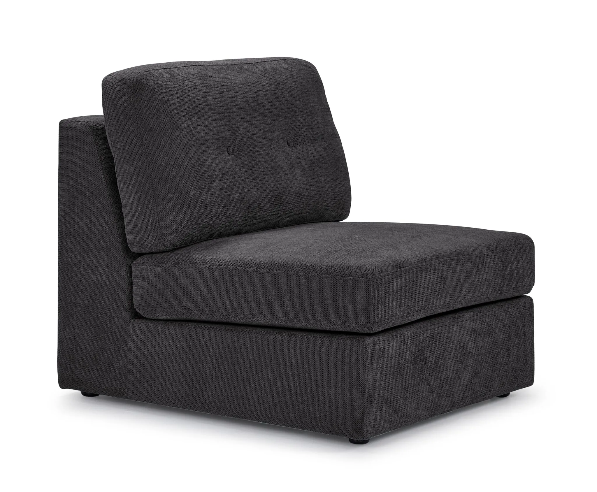 Feeling Connected - Connex 5-Piece Modular Sectional with Consoles - Dark Grey