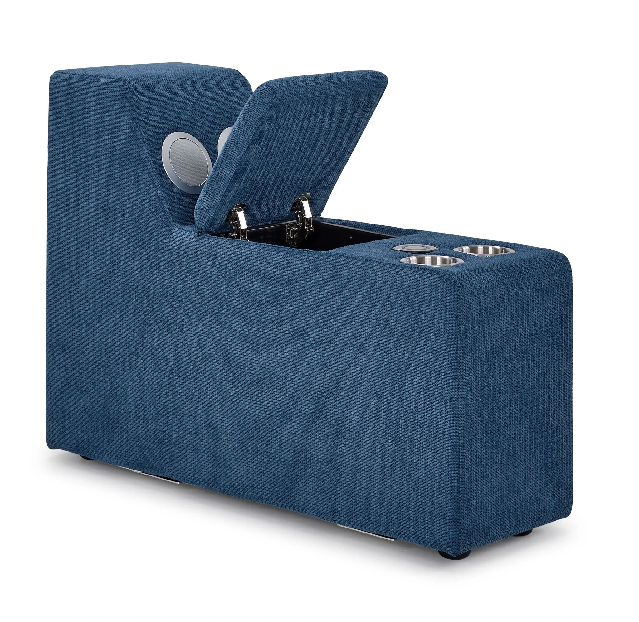 Feeling Connected - Connex 6-Piece Modular Sectional with Storage Console - Blue