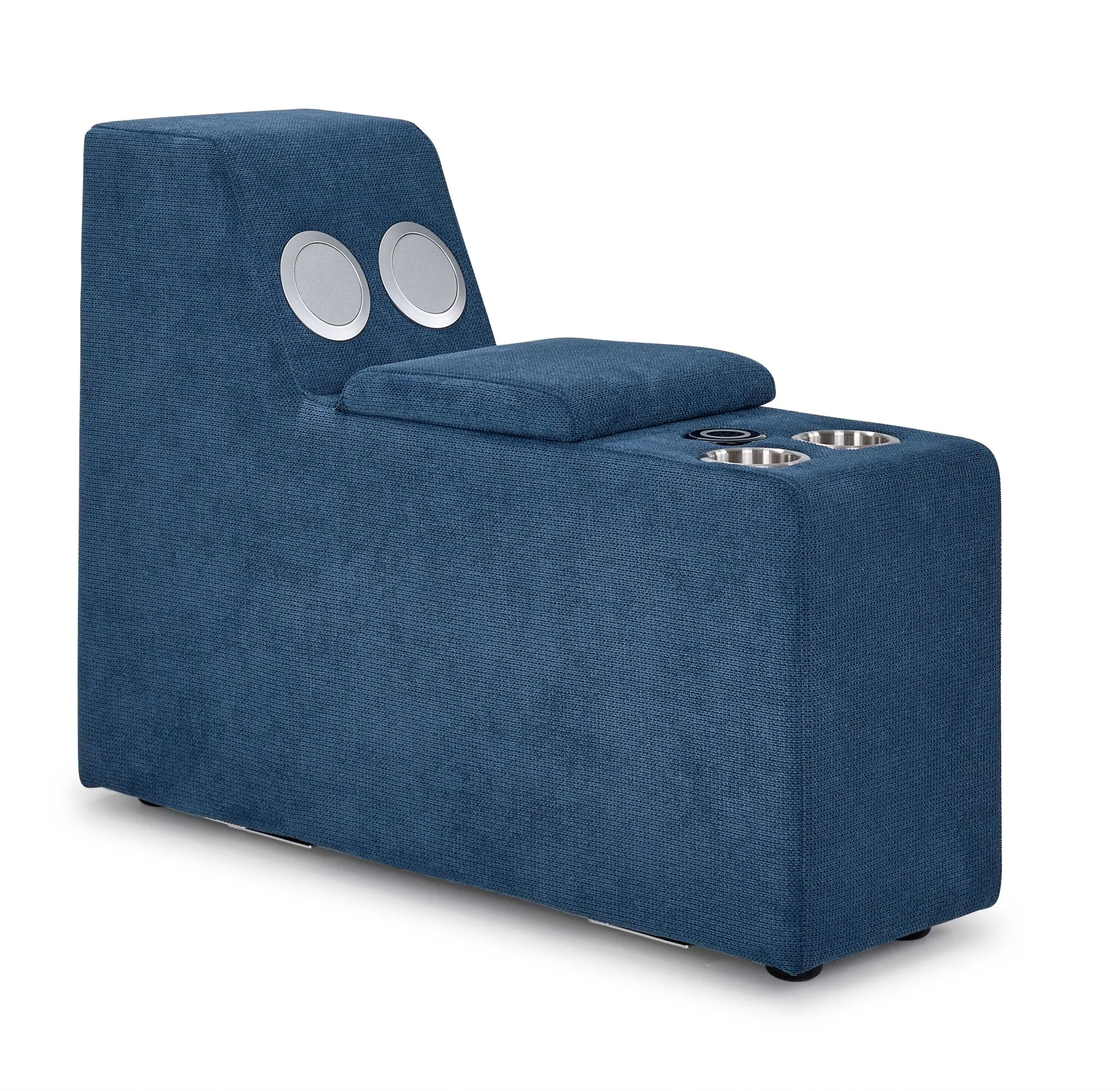 Feeling Connected - Connex 6-Piece Modular Sectional with Storage Console - Blue