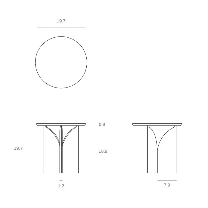 Fin Side Table