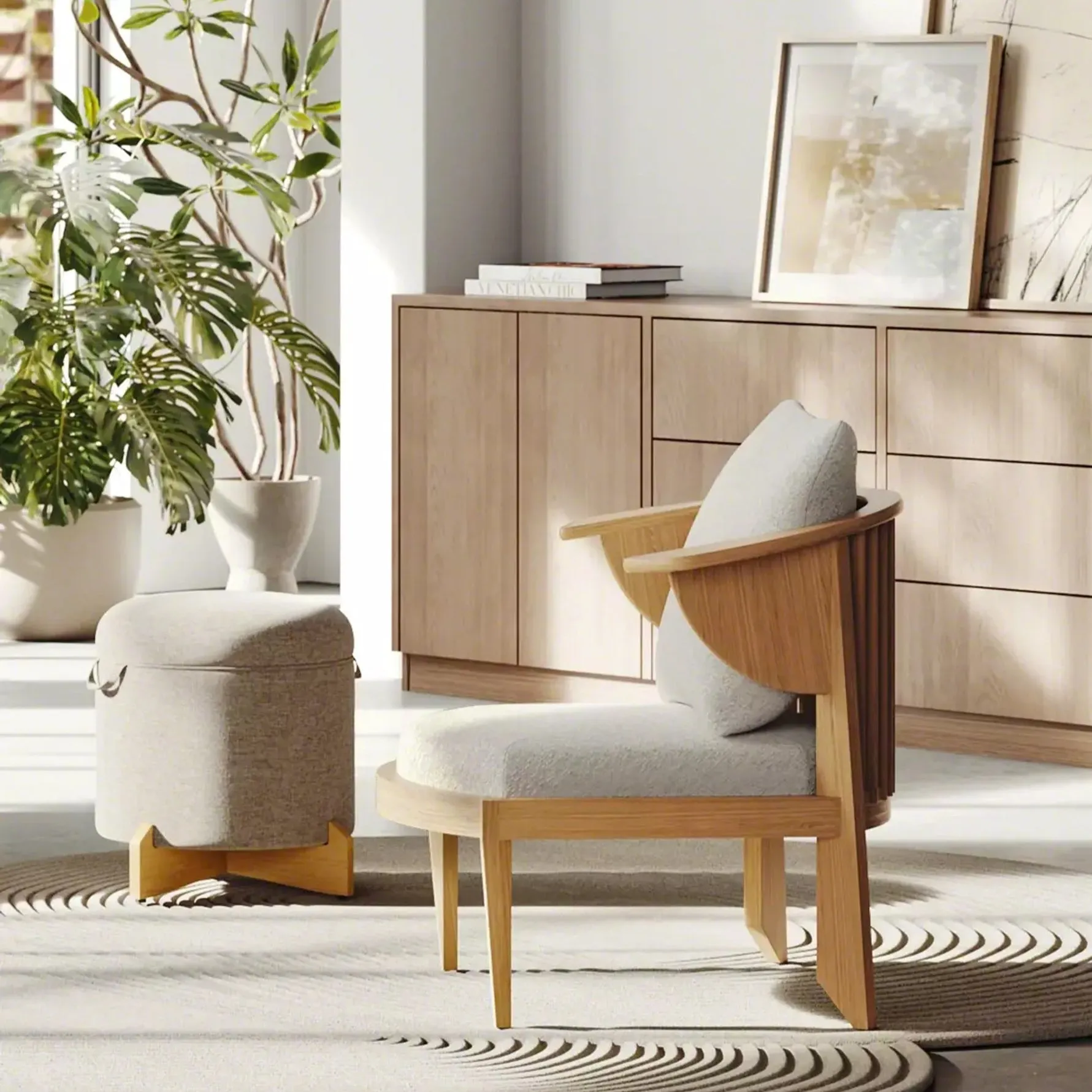 Frank Lloyd Wright Rockford Ottoman