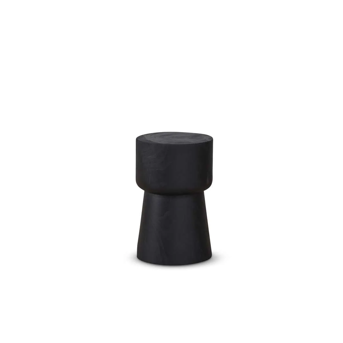 Frederick Wooden Side Table - Black Mocka