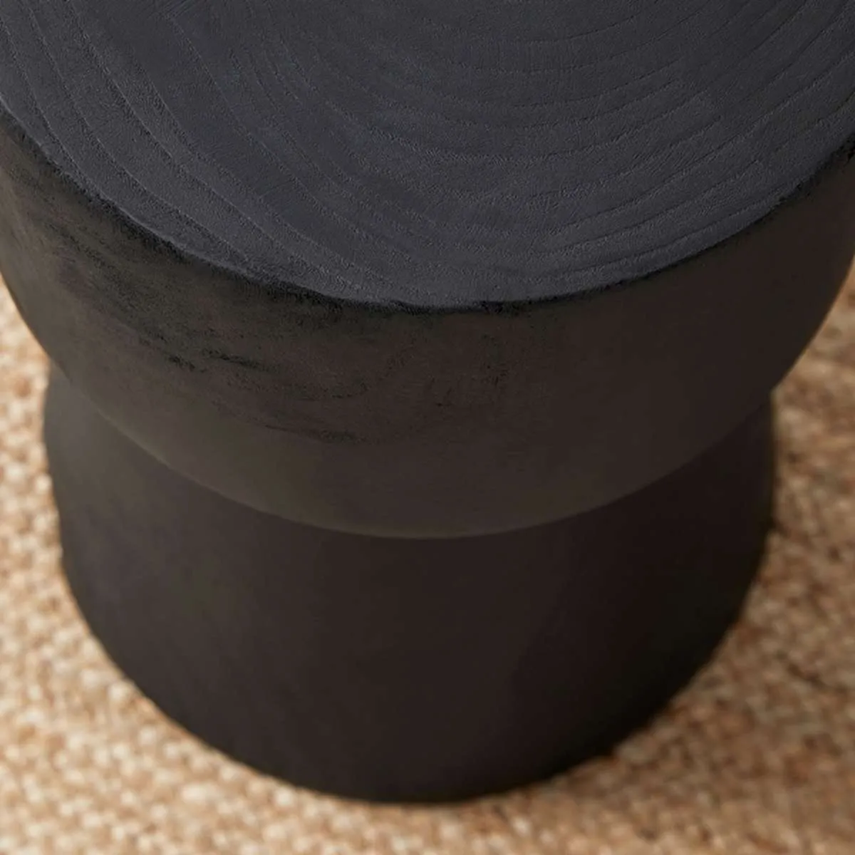 Frederick Wooden Side Table - Black Mocka