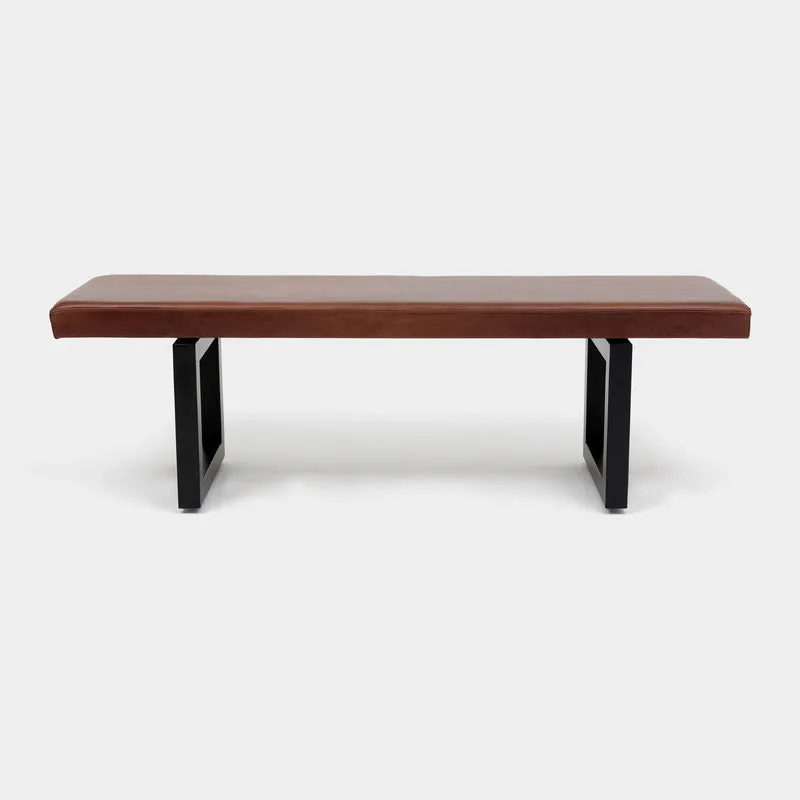 GAX 16 Leather Bench - Matte Black