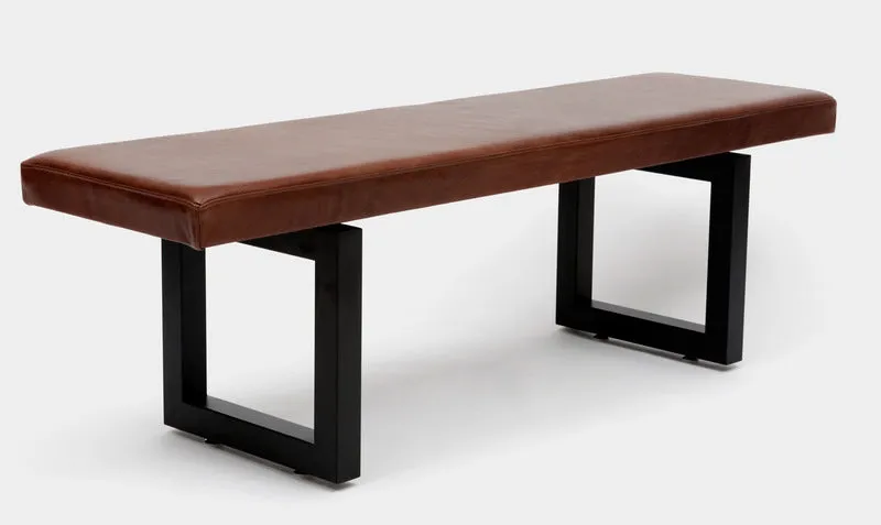 GAX 16 Leather Bench - Matte Black